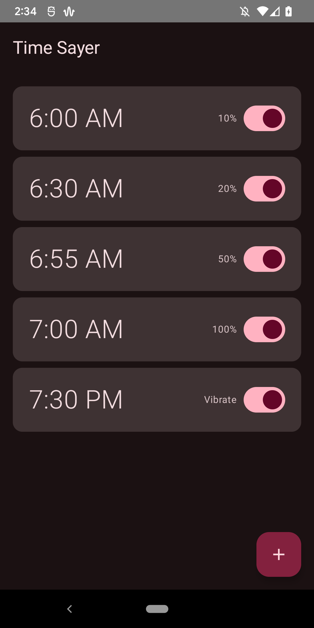 Time Sayer app screenshot